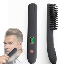 Beard Straightener for Men, Professional Heated Straightening Comb with Cer...