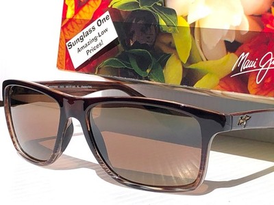 NEW Maui Jim ONSHORE Chocolate Fade POLARIZED HCL Bronze Lens