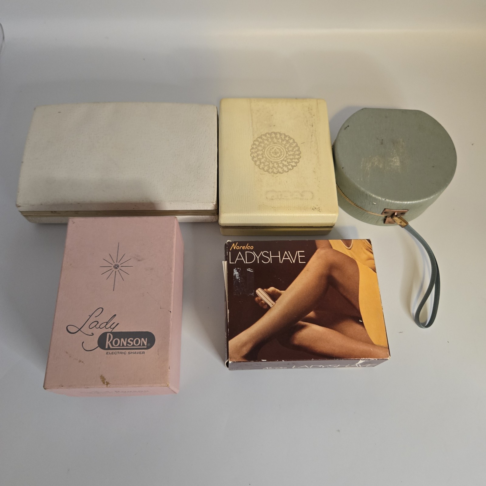 *Lot Of 5* Vintage Womens Razors: Lady Schick, Norelco, Lady Ronson, Remington