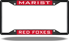 Marist RED FOXES Black License Plate Frame