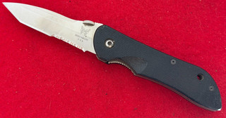 Vintage Benchmade Knives #910 Elishewitz Stryker combo tanto liner lock knife