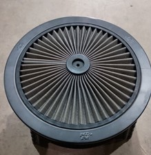 K&N 14 inch air filter kit. New three pieces top base and filter