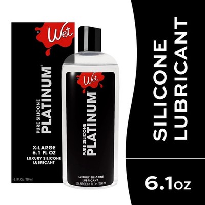 Wet Platinum Silicone-Based Unflavored Personal Lubricant, Ultra Long-Lasting Pr