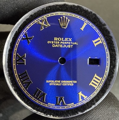 Rolex Quickset DateJust 36 Custom Blue Roman Dial For Ref. 16233 16013 116233