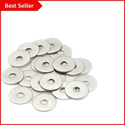 Robuste M6 x 25 mm Penny Unterlegscheiben - 304 Edelstahl, rostbeständig, 20er Pack