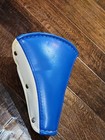 vintage Deluxe Sport bike seat Bule/white  leather, Super Clean 🔥🔥🔥🔥🔥 — photo 2