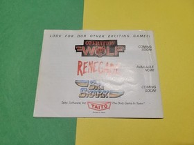 Nintendo NES Manual Only Bubble Bobble NES-B2-USA