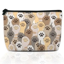 Makeup Bag for Purse, Waterproof Funny Cosmetic Bag for Women, Zipper Travel