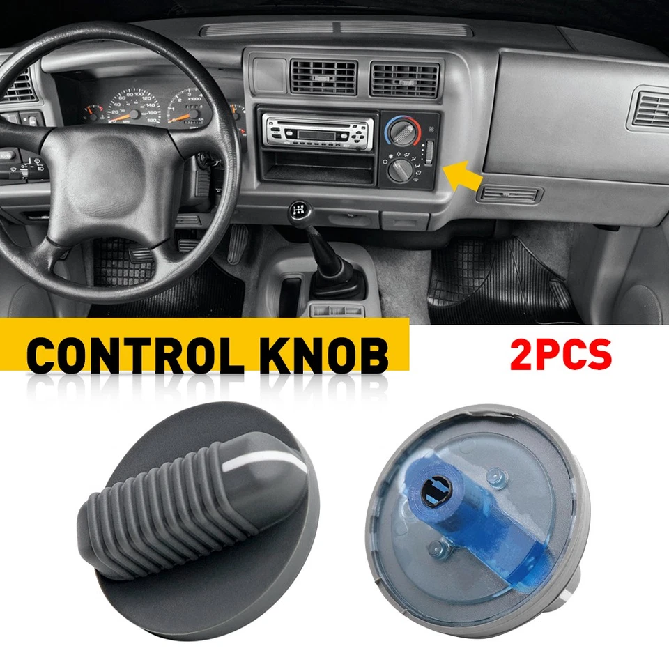 Se adapta a GMC Jimmy 1995-1997 coche interruptor control aire acondicionado perilla durable negro Foto 3 de 4