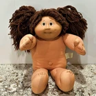 VTG 1982 Cabbage Patch Kids Girl Doll Brown Hair Brown Eyes One Dimple Coleco