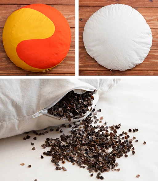 "Craft Gom ZAFU y ZABUTON Set Cojín Meditación Ying Yang" Hecho en Japón Foto 3 de 4