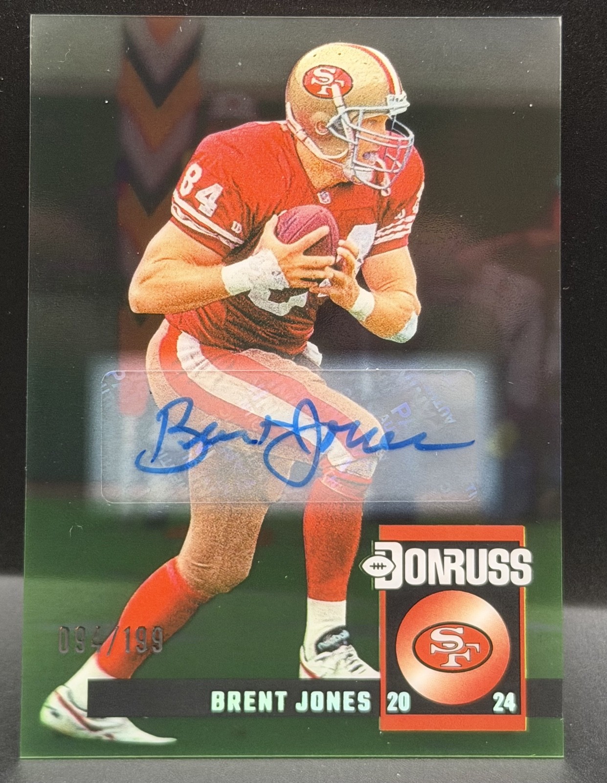 2024 Panini Clearly Donruss - Clearly Retro 1994 Brent Jones #8 Autographs /199