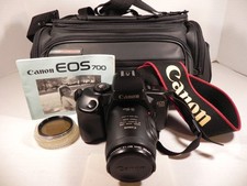 Canon EOS 700 Film Camera EF 35 80mm Power Zoom New Batteries/ Bag/ Manual