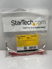 StarTech.com 6in Red Cat6 Cable with Snagless RJ45 Connectors - Cat6 Patch