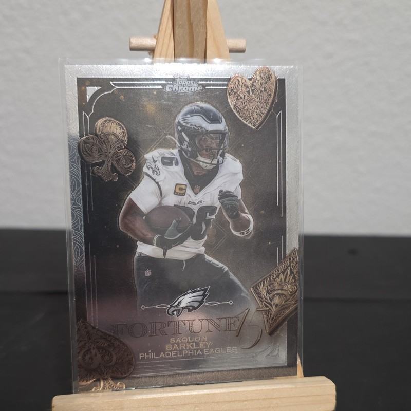 Topps Chrome Fortune 15 2025 Saquon Barkley Philadelphia Eagles Insert F15-3