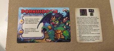 Overboss Duel - Porkusdoom Promo Card - Brotherwise Games Boss Monster