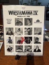 Wrestlemaina IV Original Promo Photo Signed 8x10 Ted Dibiase WWF WWE