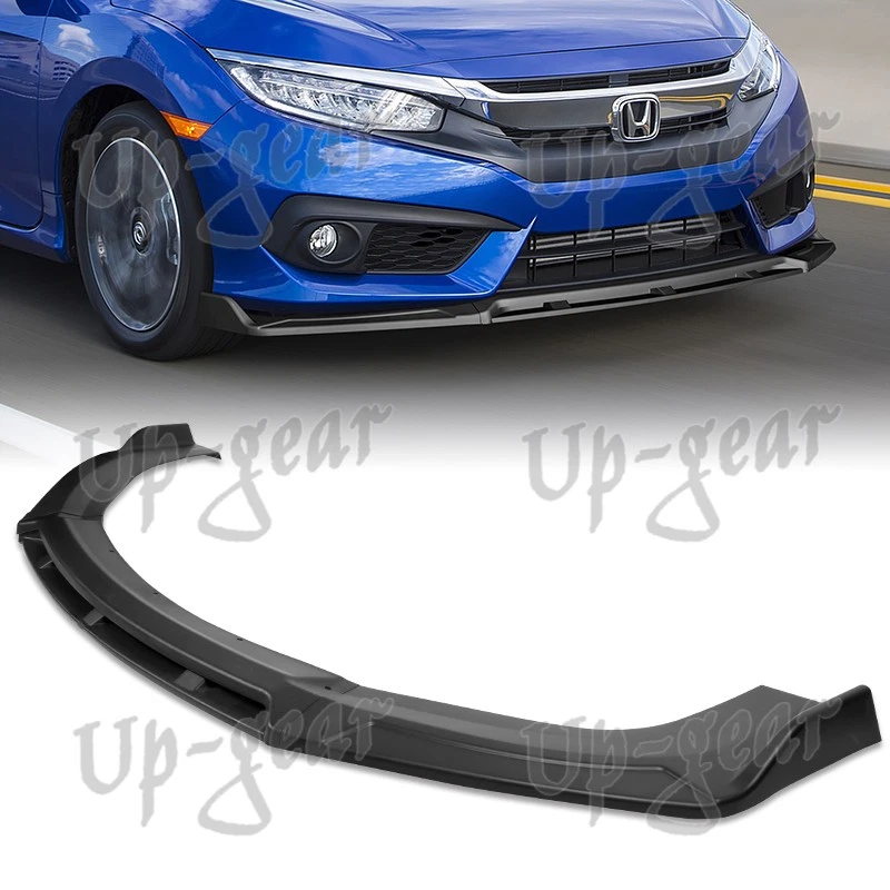 Alerón parachoques delantero universal negro configurable de 3 estilos diferentes Foto 4 de 4