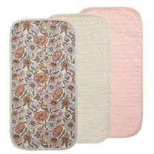 mushie Waterproof Changing Pad Liners  100 Organic Cotton  Set of 3