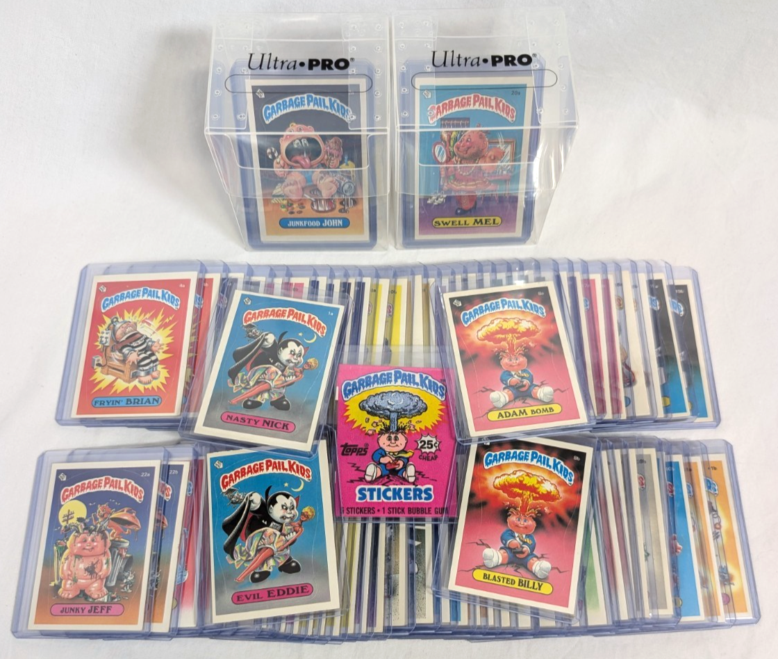 1985 Topps Garbage Pail Kids 1 Complete 82 Sticker Card 1ST SERIES