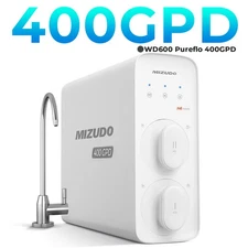 Tankless Reverse Osmosis System,8-Stage 400 GPD,Water Filter-MIZUDO Pureflo