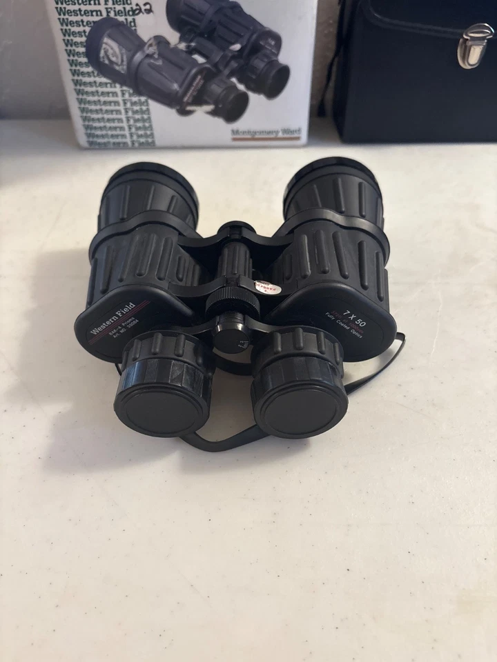 WESTERN FIELD BINOCILARS BAK-4 PRISMS 7X50 372FT AT 1000YDS FULLY COATED OPTICS - Image 2 of 4