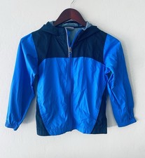 Columbia Kids Rain Jacket Windbreaker Hooded Blue Navy Zip Up Coat Size XS