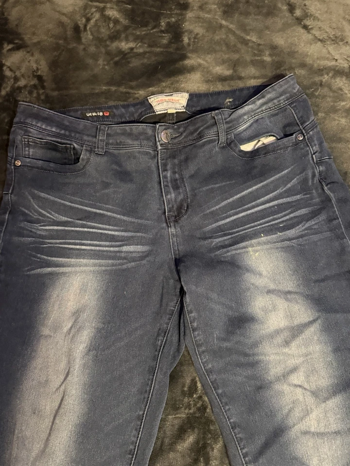 Hot Kiss Denim Comfort Jeans Women’s Size 18 Blue Stretch Casual Pants - Image 2 of 4