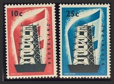 Netherlands Bajos. MNH Yvert 659/60. 1956. Series Completa. Magnifica. 2012