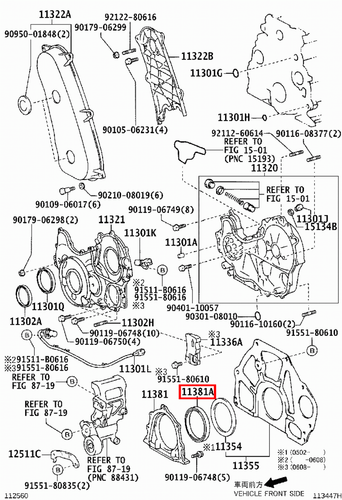 Genuine LandCruiser 80 79 78 Series 1HD 1HZ 1KZ Rear Main Oil Crankshaft Seal - Picture 13 of 20