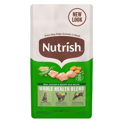 Nutrish Dry Cat Food, Real 3 Pound (Pack of 1), Chicken & Brown Rice Recipe