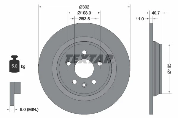 2x BRAKE DISC 92162900 FOR VOLVO ASIA B4204T11/4204T19 2.0L B 4154 T4 1.5L 4cyl - Image 2 of 4