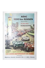 Original ADAC 1000km Nurburgring Race Program German Motor Sports Classic Race