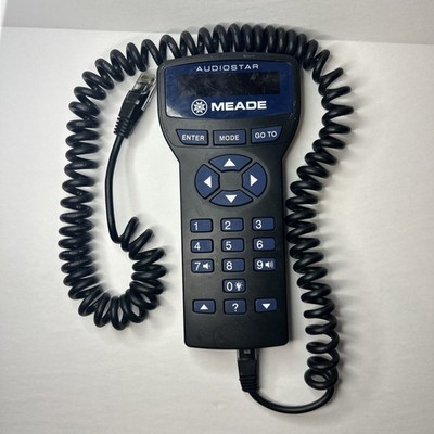 MEADE AUDIOSTAR HAND CONTROL NO. 35-4700-20ES HANDLE REMOTE WITH CABLE UNTESTED