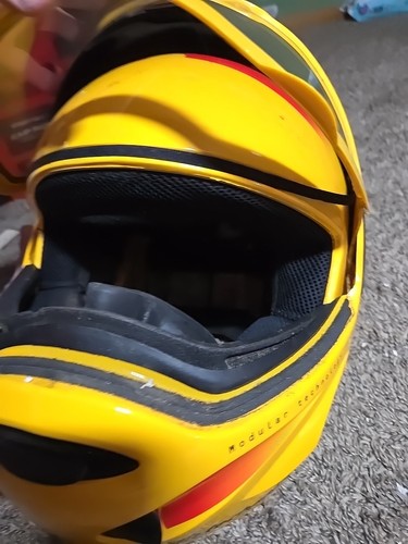 Yellow Ski-Doo Bombardier Modular Snowmobile Helmet Technology Revolution SZ LG - Picture 15 of 16