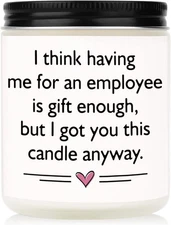 Scented Candles - Boss Gifts for Women Men, Funny Birthday Gift for Best Boss...