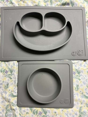 Baby Feeding Lot Of 31 Items Bowls, Plates, Utensils Happy Mats Ezpz Nuby Etc