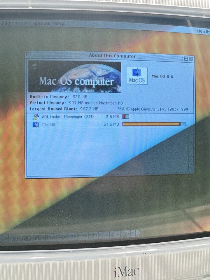 Apple iMac G3 Lime 1998 Computer Working - Image 4 of 4