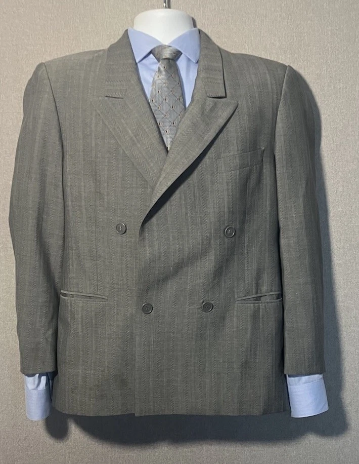 Yves Saint Laurent グレー ダブルブレストジャケット Saint Laurent Gray Suits & Blazers for Men for sale | eBay
