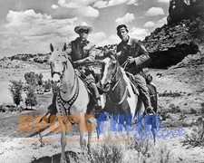 1933 THE LONE RANGER Glossy 8x10 Photo Silver and Tonto Print CLAYTON MOORE