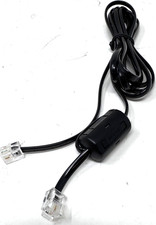 RJ11 Telephone/Modem Cable with Ferrite Core, 6ft Black - Ships Today 