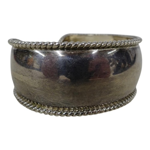 H.O.B. Signiertes mexikanisches Sterlingsilber Armreif Armband gedrehtes Seil Rand Finish 925 - Bild 7 von 10