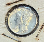 1941 Mercury Silver Dime 10c Full Split Bands KM#140, Gem BU, A4213