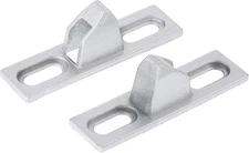 2 Pcs Sliding Door Keeper, Sliding Glass Door Lock Latch, Silver, Modern Style,