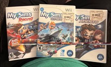 WII My Sims Lot Of 3 Games. Racing. Sky Heros. Agents. 