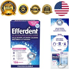 Daily Dental Appliance Cleaning Tablets, 126 Count   Complete Clean  Freshness