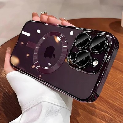Shockproof MagSafe Case for iPhone 17 16 15 14 13 12 11 with Camera Lens
