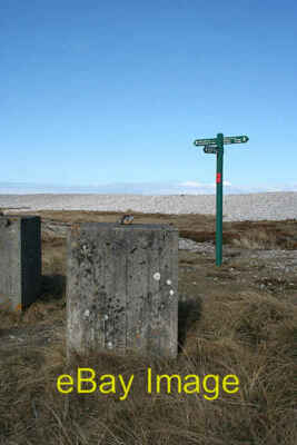 Photo 6x4 Tank Traps and a Signpost Lochhill The top two fingers point we c2013