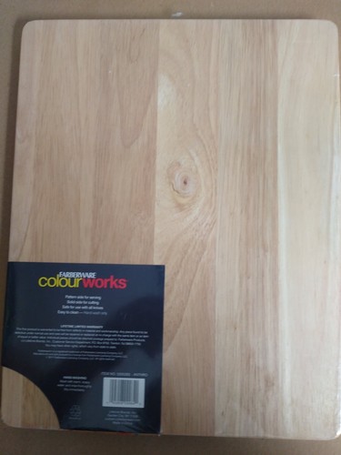 Farberware Colourworks 11" x 14" Wood Cutting Board Reversible - Picture 5 of 5