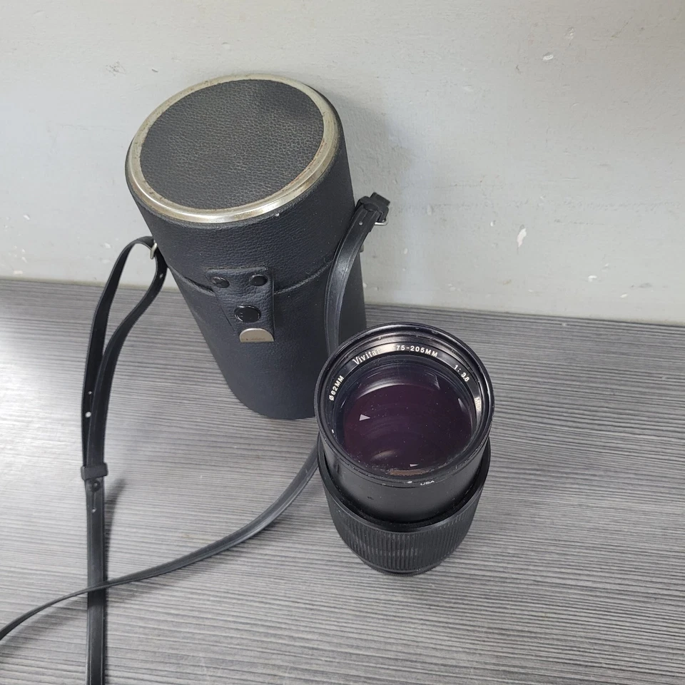 Vivitar 75-205mm f/3.8 MC Macro Focusing Zoom For Canon FD Mount Cameras w case - Image 2 of 4